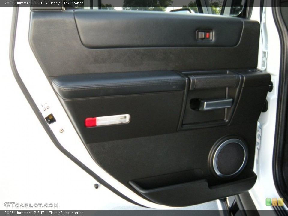 Ebony Black Interior Door Panel for the 2005 Hummer H2 SUT #94739767