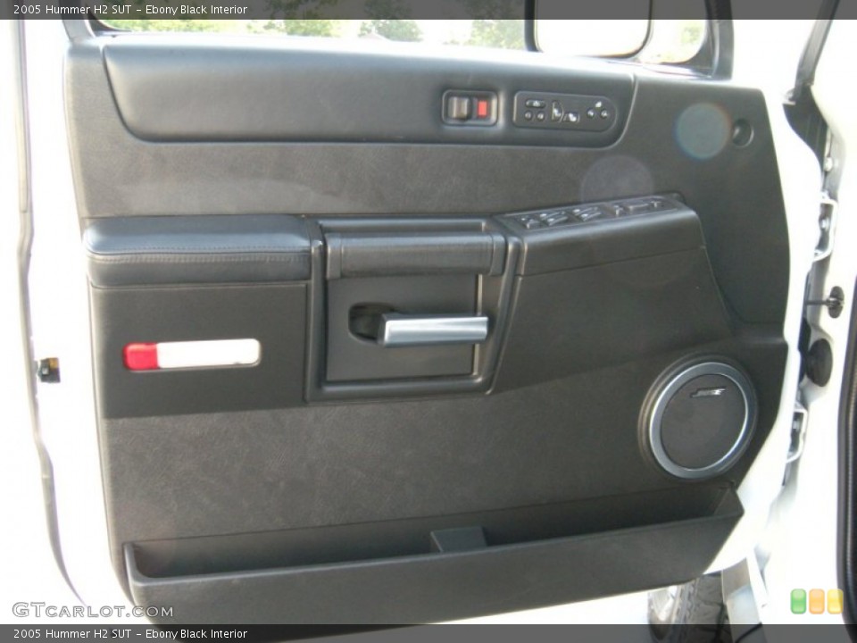 Ebony Black Interior Door Panel for the 2005 Hummer H2 SUT #94739812