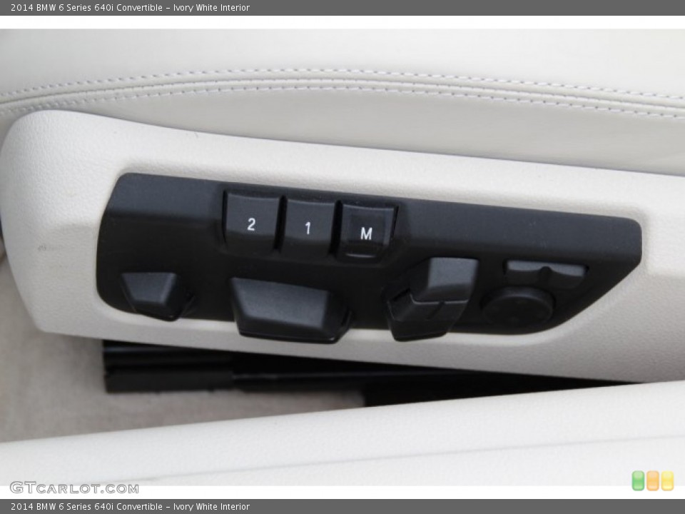 Ivory White Interior Controls for the 2014 BMW 6 Series 640i Convertible #94739818