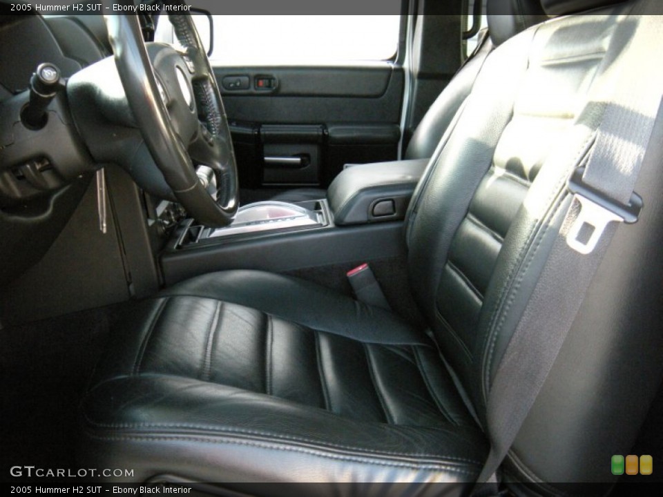 Ebony Black Interior Front Seat for the 2005 Hummer H2 SUT #94739890