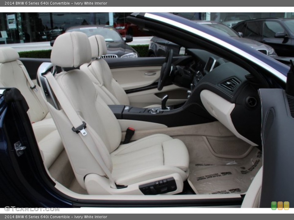 Ivory White Interior Front Seat for the 2014 BMW 6 Series 640i Convertible #94740115