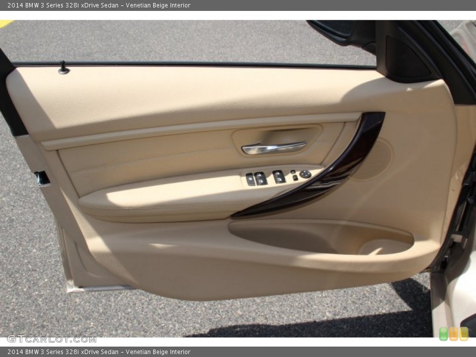 Venetian Beige Interior Door Panel for the 2014 BMW 3 Series 328i xDrive Sedan #94740428