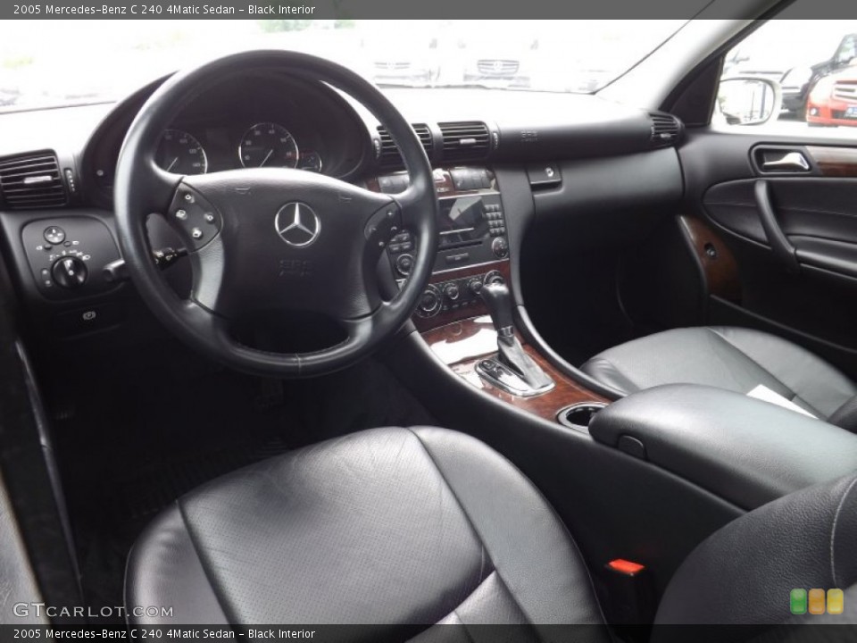 Black Interior Photo for the 2005 Mercedes-Benz C 240 4Matic Sedan #94742932