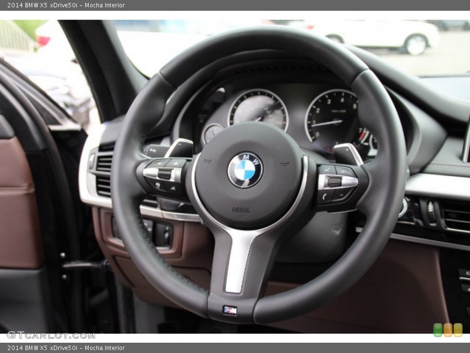 Mocha Interior Steering Wheel for the 2014 BMW X5 xDrive50i #94744807