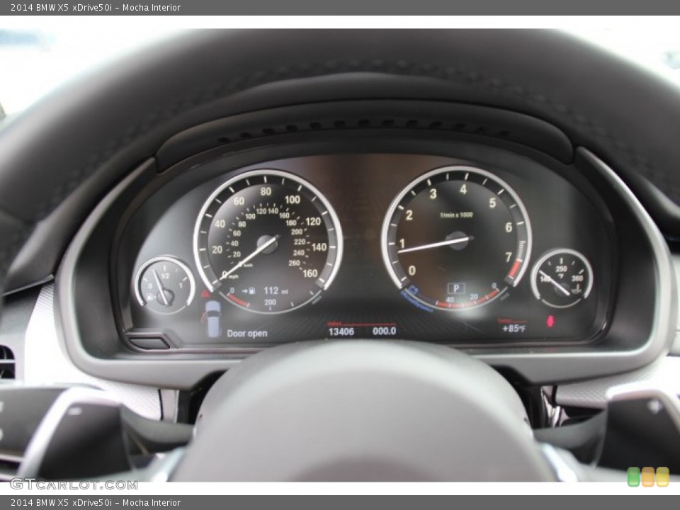 Mocha Interior Gauges for the 2014 BMW X5 xDrive50i #94744861