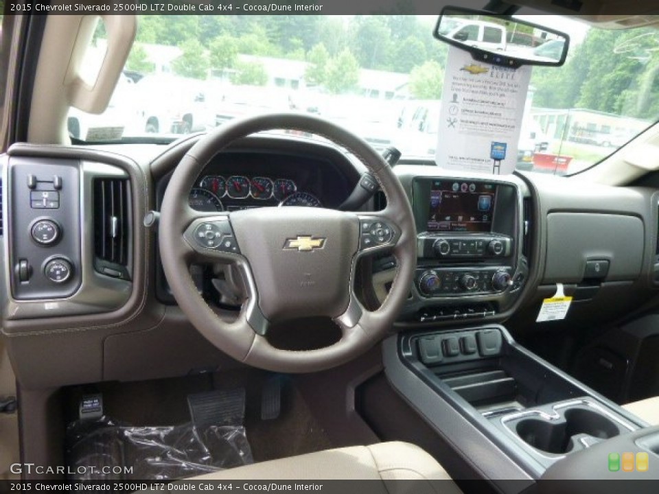 Cocoa/Dune Interior Dashboard for the 2015 Chevrolet Silverado 2500HD LTZ Double Cab 4x4 #94748404
