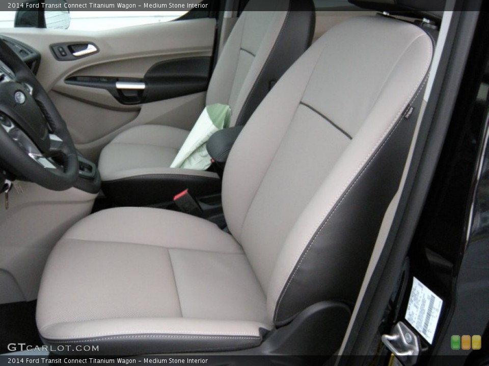 Medium Stone Interior Front Seat for the 2014 Ford Transit Connect Titanium Wagon #94748494