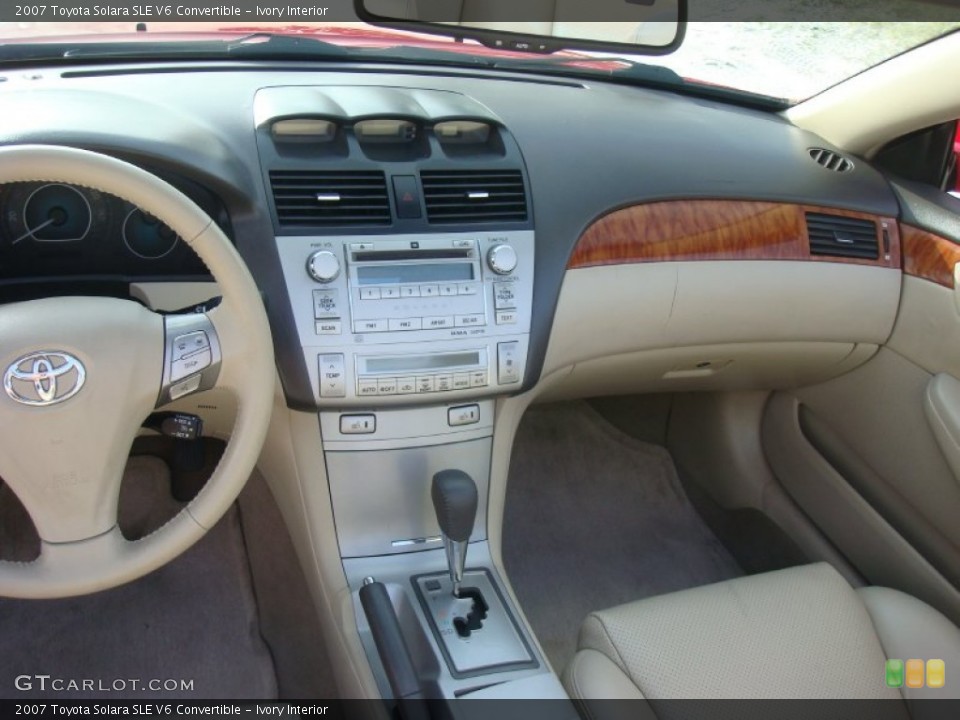 Ivory Interior Dashboard for the 2007 Toyota Solara SLE V6 Convertible #94754866