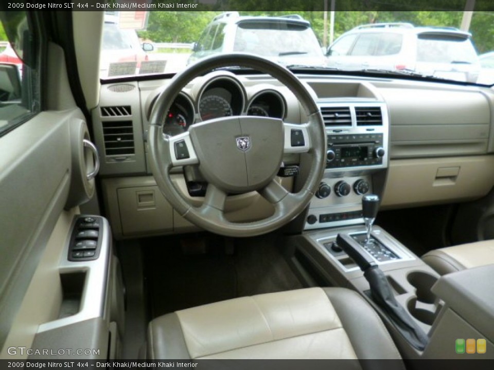 Dark Khaki/Medium Khaki Interior Dashboard for the 2009 Dodge Nitro SLT 4x4 #94755154