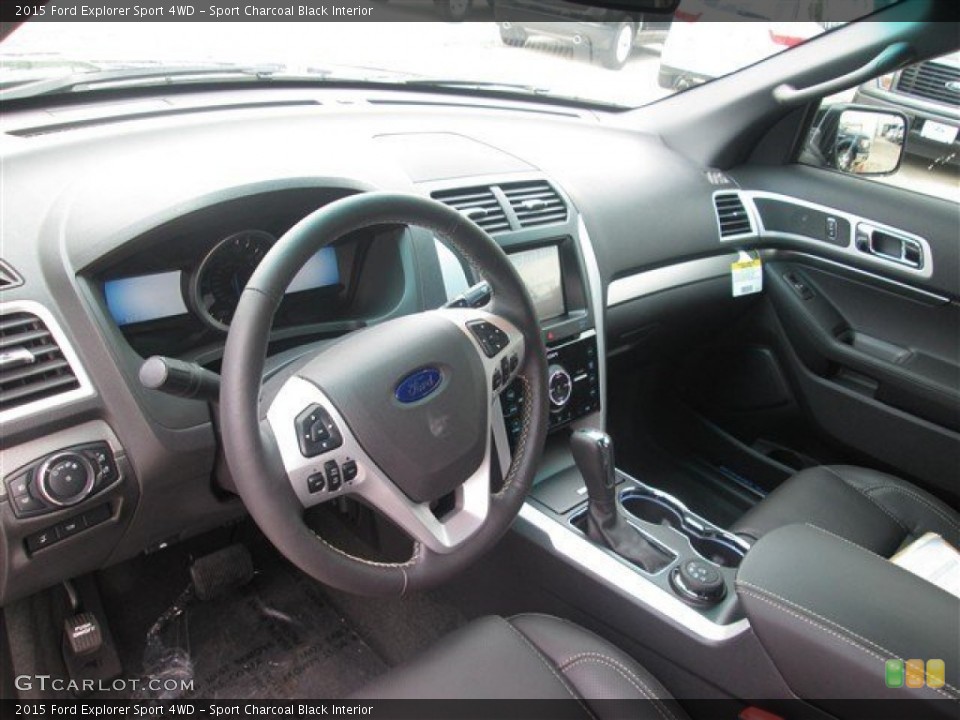 Sport Charcoal Black 2015 Ford Explorer Interiors