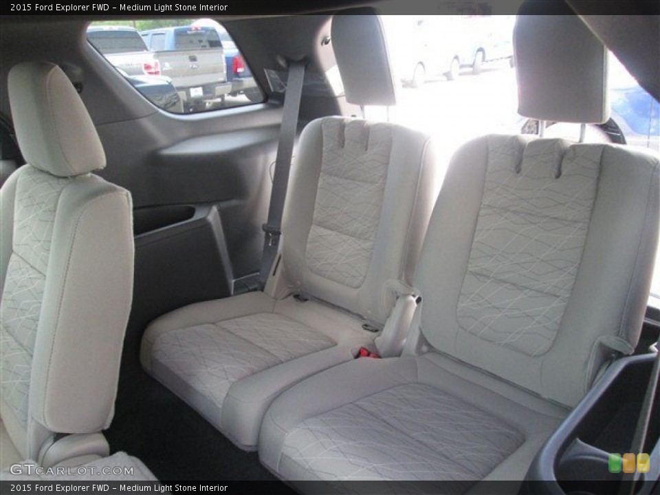 Medium Light Stone Interior Rear Seat for the 2015 Ford Explorer FWD #94758784