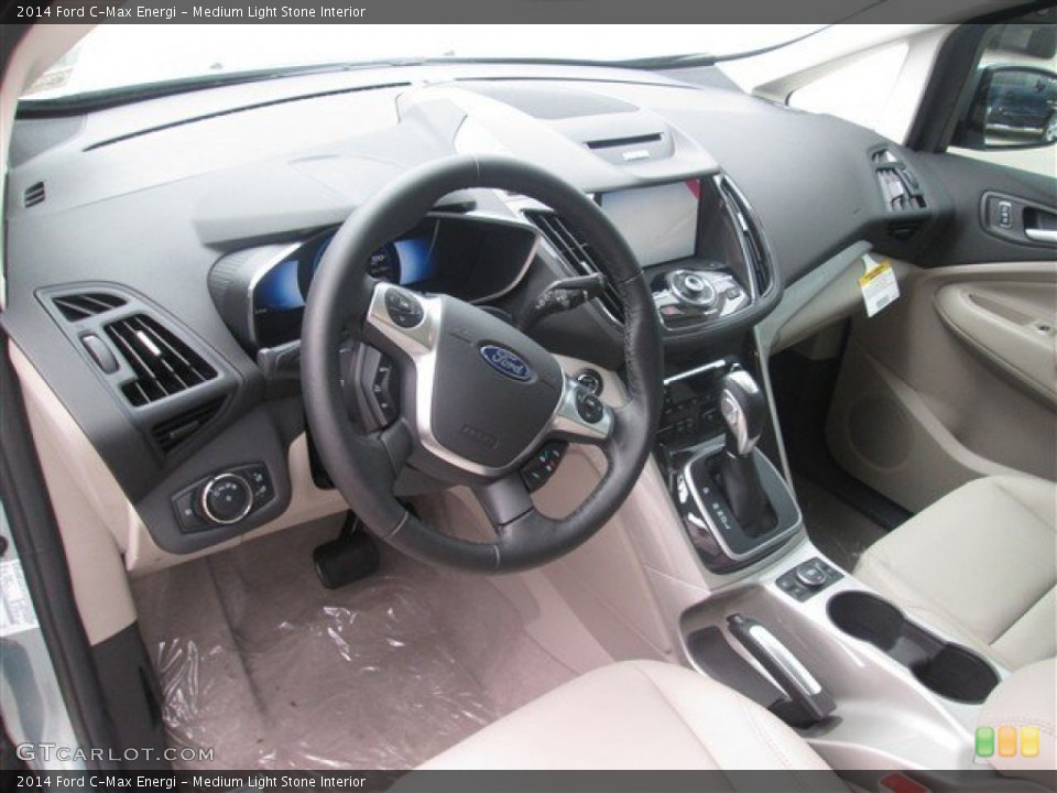 Medium Light Stone 2014 Ford C-Max Interiors