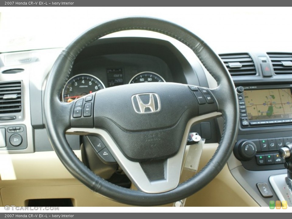 Ivory Interior Steering Wheel for the 2007 Honda CR-V EX-L #94764889