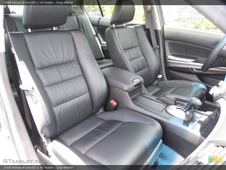 Gray Interior Front Seat for the 2008 Honda Accord EX-L V6 Sedan #94765143