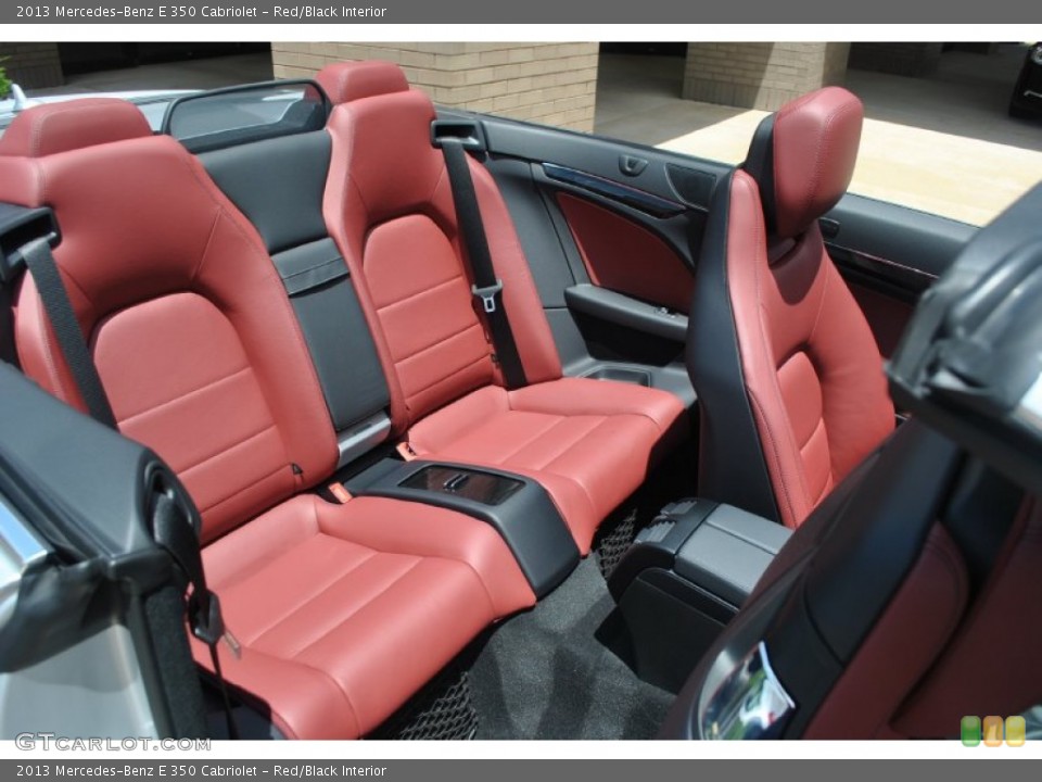 Red/Black Interior Rear Seat for the 2013 Mercedes-Benz E 350 Cabriolet #94767725