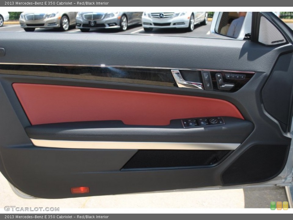 Red/Black Interior Door Panel for the 2013 Mercedes-Benz E 350 Cabriolet #94767778