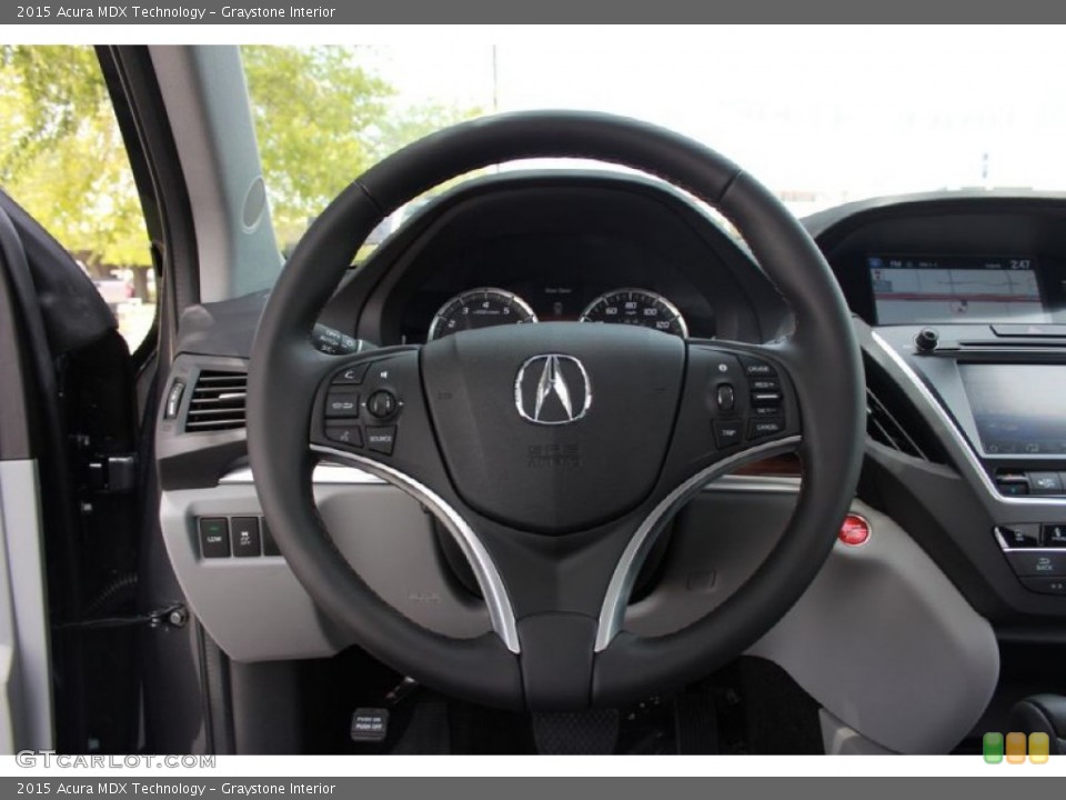 Graystone Interior Steering Wheel for the 2015 Acura MDX Technology #94768699