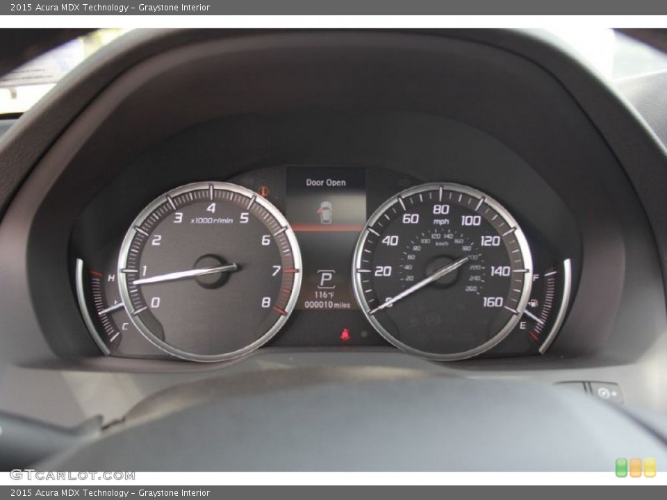 Graystone Interior Gauges for the 2015 Acura MDX Technology #94768771