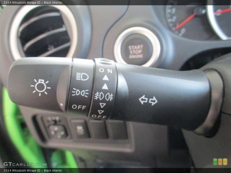 Black Interior Controls for the 2014 Mitsubishi Mirage ES #94769746