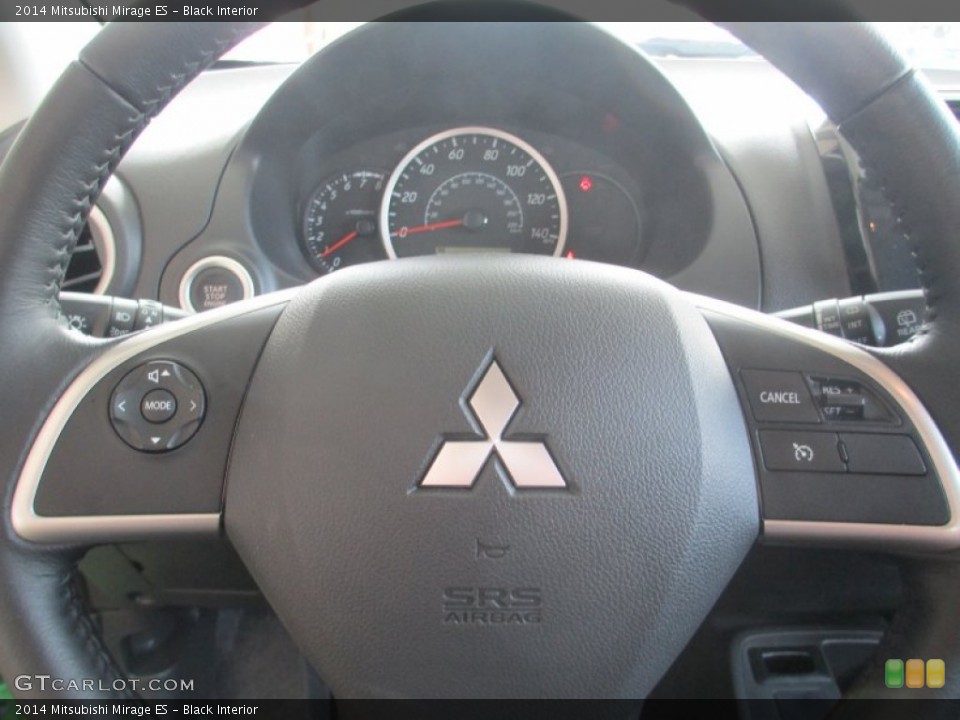 Black Interior Steering Wheel for the 2014 Mitsubishi Mirage ES #94769788