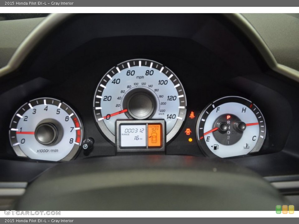 Gray Interior Gauges for the 2015 Honda Pilot EX-L #94770898
