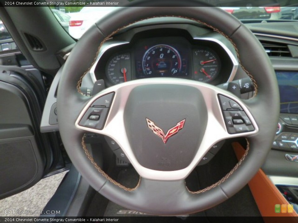 Kalahari Interior Steering Wheel for the 2014 Chevrolet Corvette Stingray Convertible #94779507
