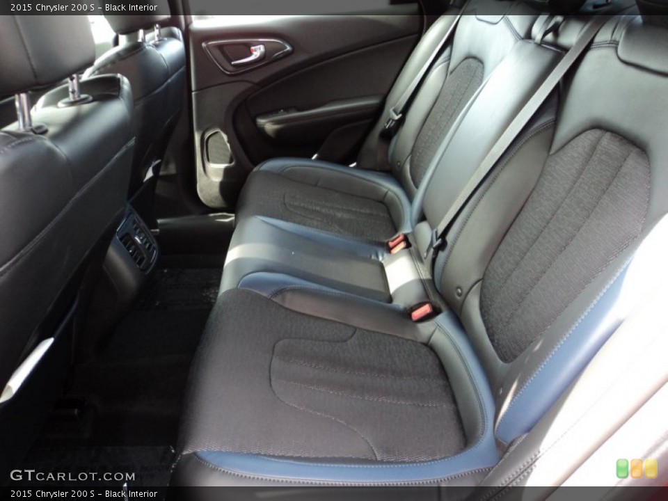 Black Interior Rear Seat for the 2015 Chrysler 200 S #94780387