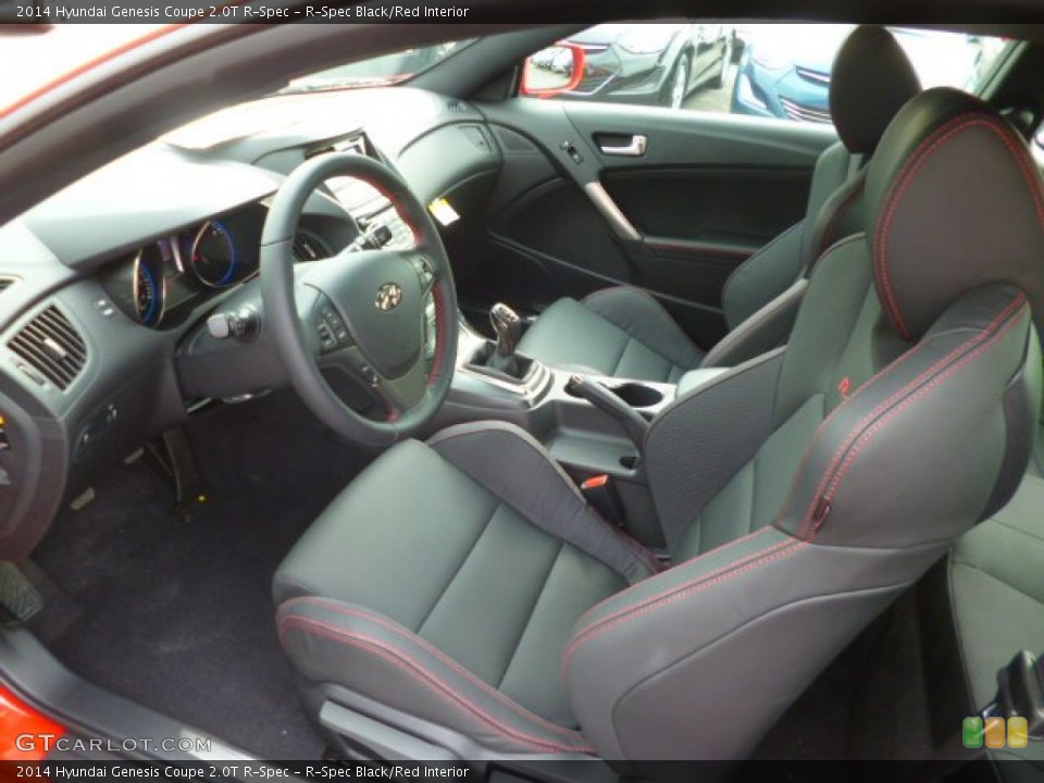 R-Spec Black/Red Interior Prime Interior for the 2014 Hyundai Genesis Coupe 2.0T R-Spec #94781436