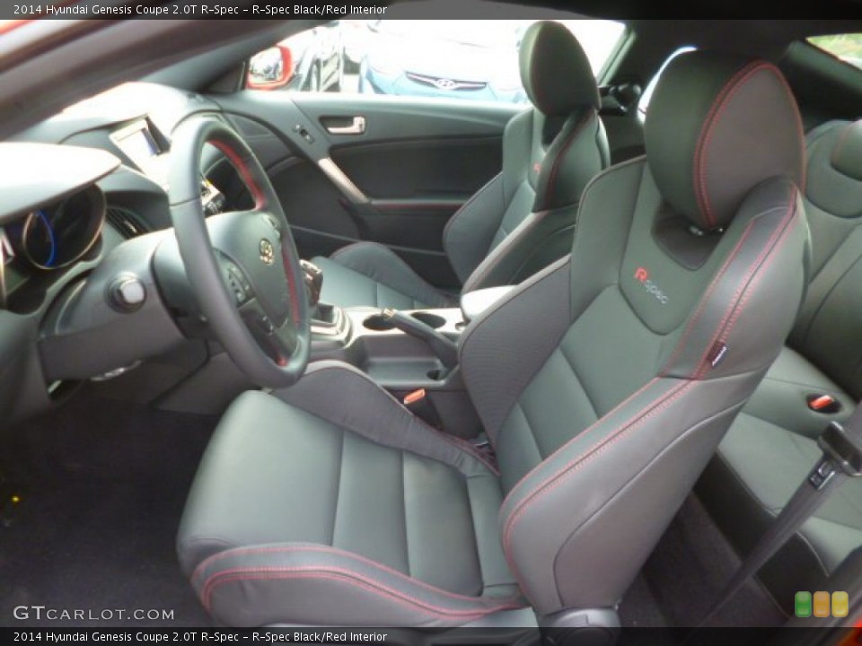 R-Spec Black/Red Interior Front Seat for the 2014 Hyundai Genesis Coupe 2.0T R-Spec #94781454