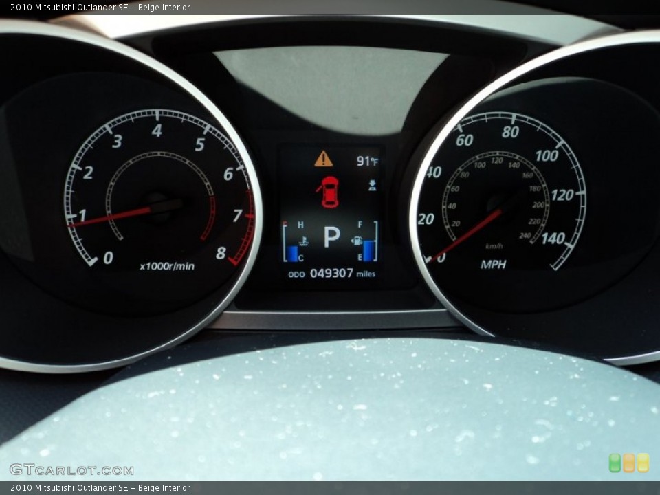 Beige Interior Gauges for the 2010 Mitsubishi Outlander SE #94781532