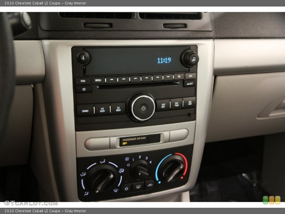Gray Interior Controls for the 2010 Chevrolet Cobalt LS Coupe #94782057