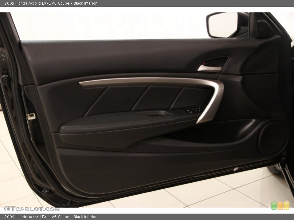 Black Interior Door Panel for the 2009 Honda Accord EX-L V6 Coupe #94782282