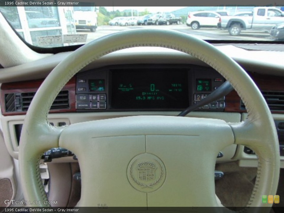 Gray Interior Steering Wheel for the 1996 Cadillac DeVille Sedan #94786686
