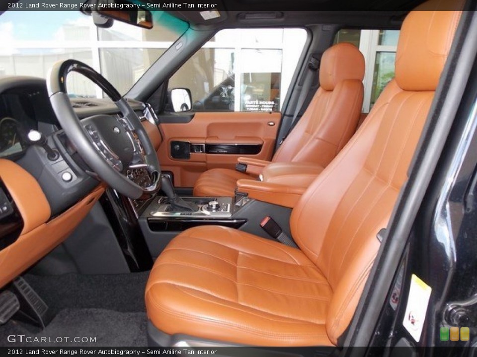 Semi Aniline Tan Interior Front Seat for the 2012 Land Rover Range Rover Autobiography #94791729