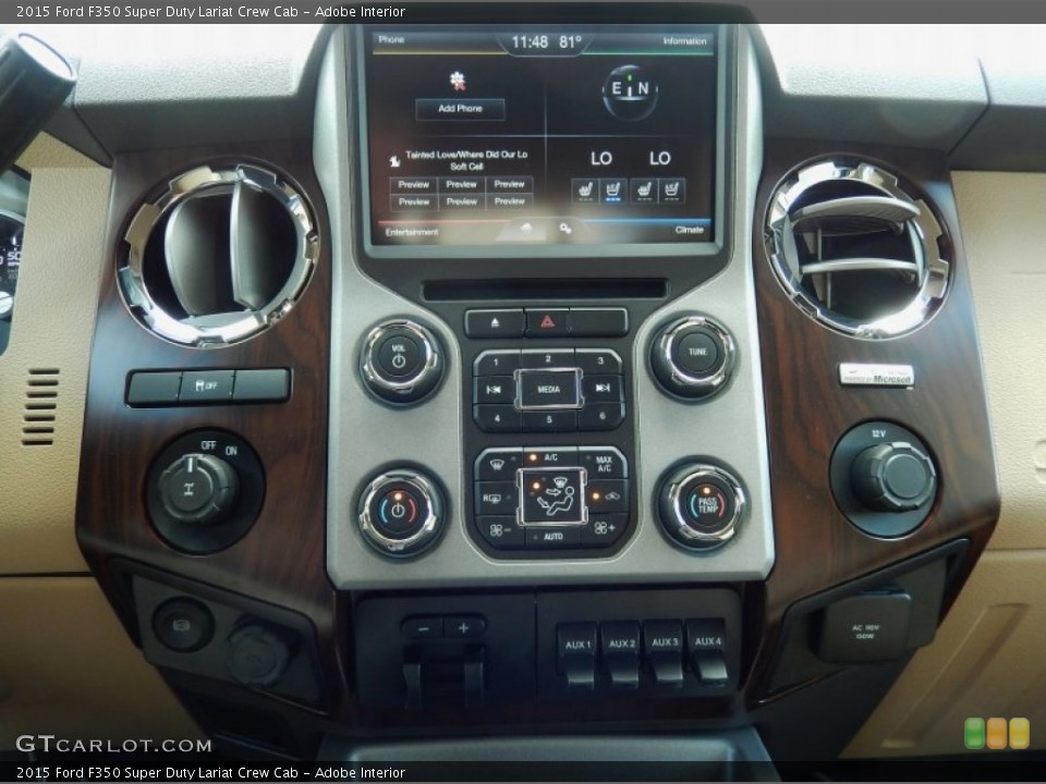Adobe Interior Controls for the 2015 Ford F350 Super Duty Lariat Crew Cab #94791780