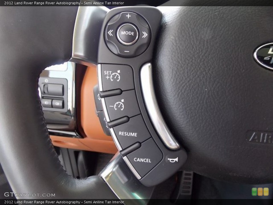 Semi Aniline Tan Interior Controls for the 2012 Land Rover Range Rover Autobiography #94791987