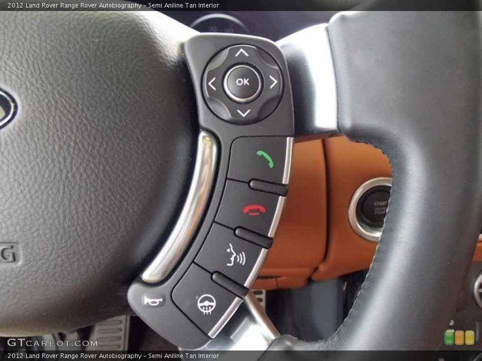 Semi Aniline Tan Interior Controls for the 2012 Land Rover Range Rover Autobiography #94792011
