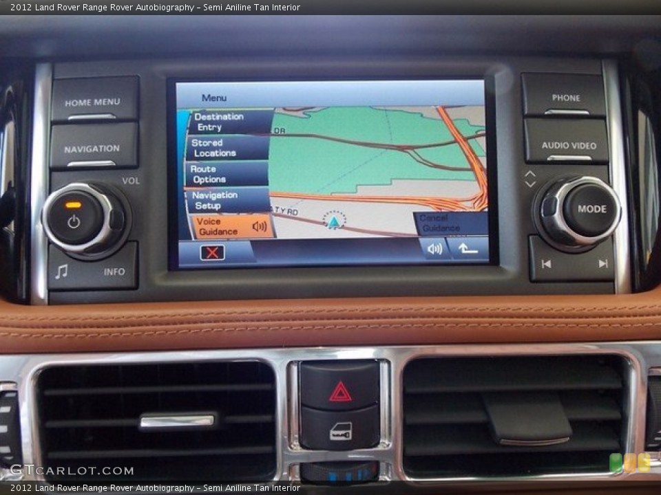 Semi Aniline Tan Interior Navigation for the 2012 Land Rover Range Rover Autobiography #94792065