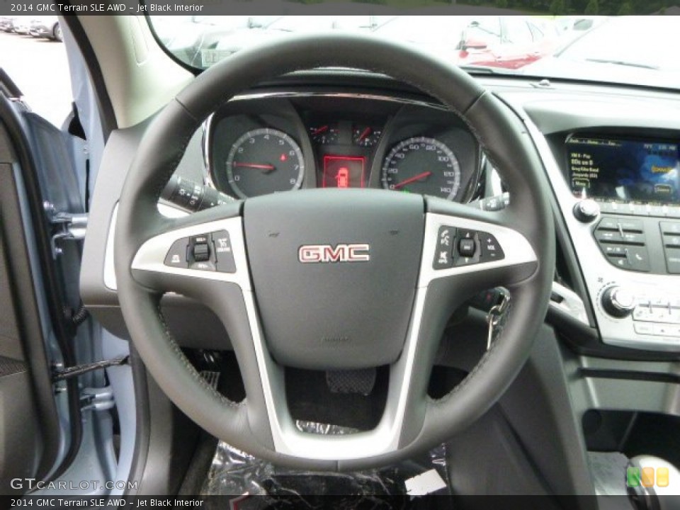 Jet Black Interior Steering Wheel for the 2014 GMC Terrain SLE AWD #94792188