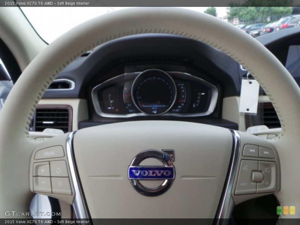 Soft Beige Interior Steering Wheel for the 2015 Volvo XC70 T6 AWD #94795404