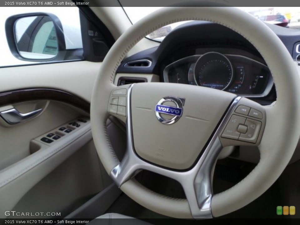 Soft Beige Interior Steering Wheel for the 2015 Volvo XC70 T6 AWD #94795518