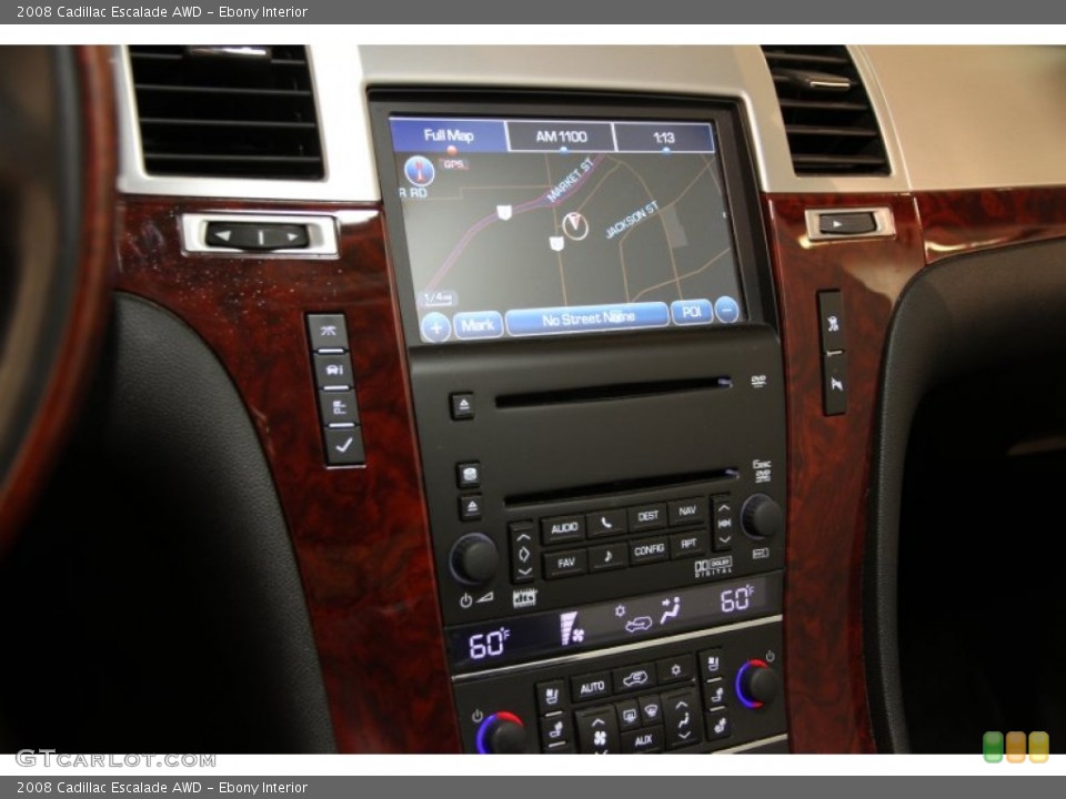Ebony Interior Controls for the 2008 Cadillac Escalade AWD #94796271