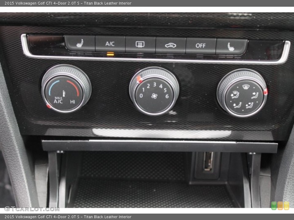 Titan Black Leather Interior Controls for the 2015 Volkswagen Golf GTI 4-Door 2.0T S #94797417