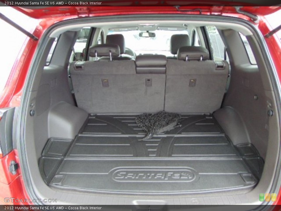 Cocoa Black Interior Trunk for the 2012 Hyundai Santa Fe SE V6 AWD #94799955