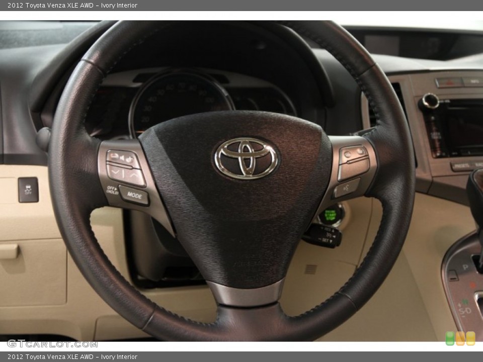 Ivory Interior Steering Wheel for the 2012 Toyota Venza XLE AWD #94800525