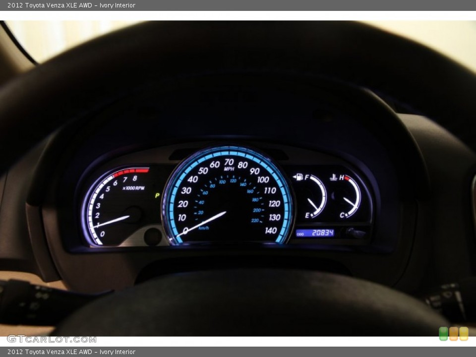 Ivory Interior Gauges for the 2012 Toyota Venza XLE AWD #94800543