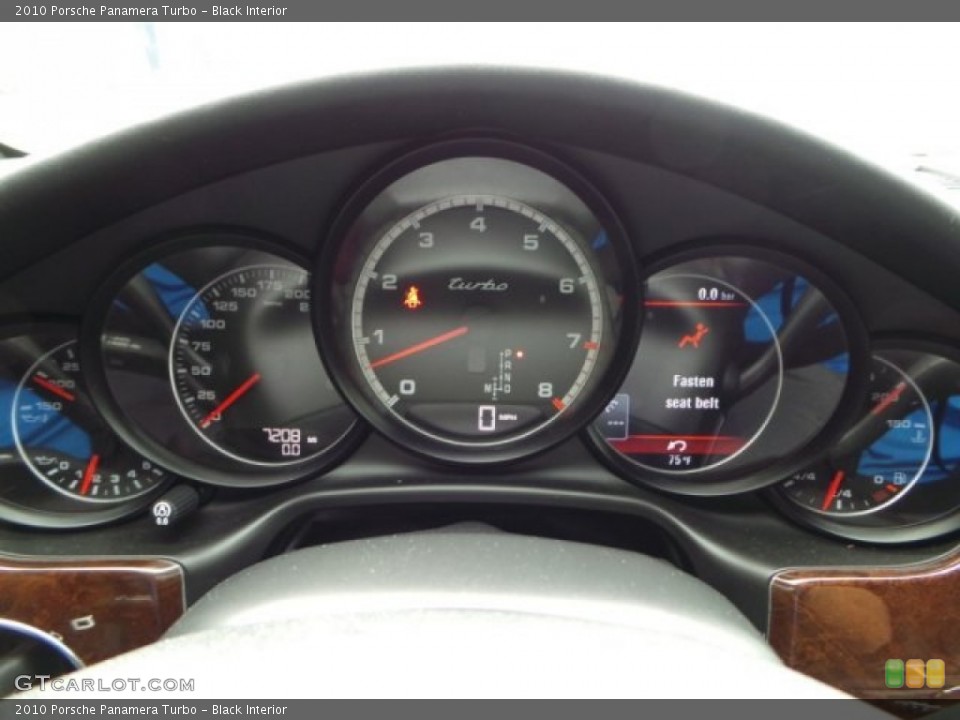 Black Interior Gauges for the 2010 Porsche Panamera Turbo #94804728