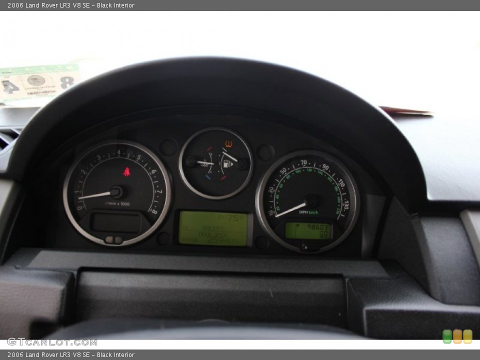 Black Interior Gauges for the 2006 Land Rover LR3 V8 SE #94804933