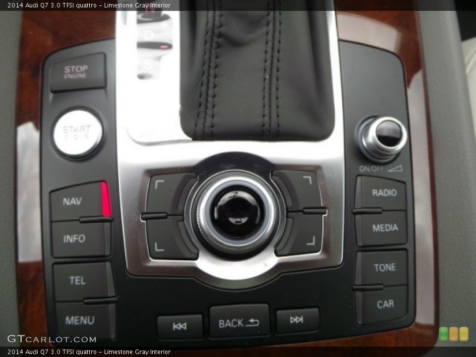 Limestone Gray Interior Controls for the 2014 Audi Q7 3.0 TFSI quattro #94805256