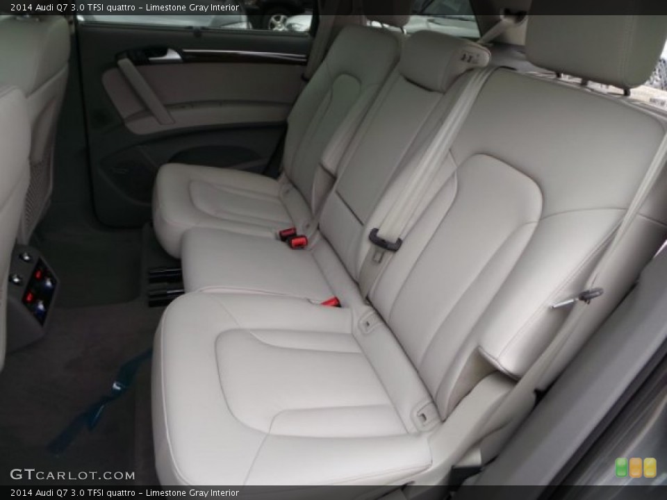 Limestone Gray Interior Rear Seat for the 2014 Audi Q7 3.0 TFSI quattro #94805304
